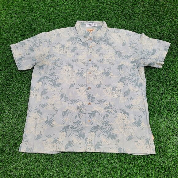 Sideout Hawaii Aloha Button Shirt XL 26x31 Blue Summer - Picture 1 of 14